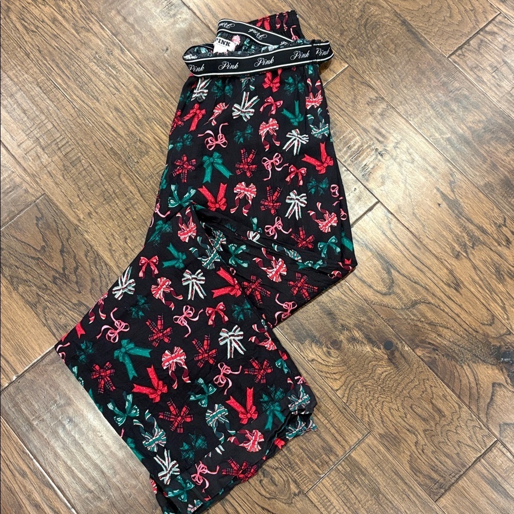 VS Pink bow cotton modal pj pants